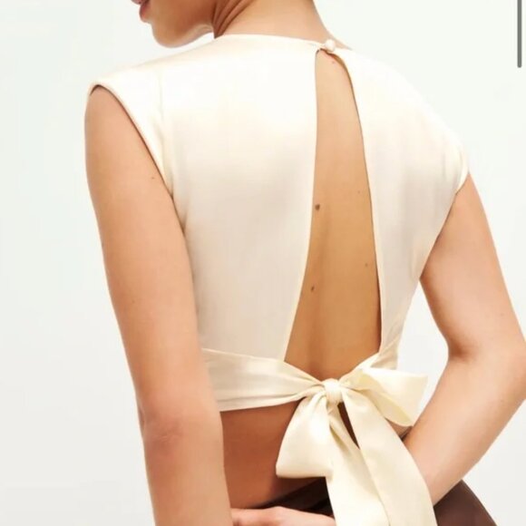 Reformation Orla Silk Top - Picture 2 of 5